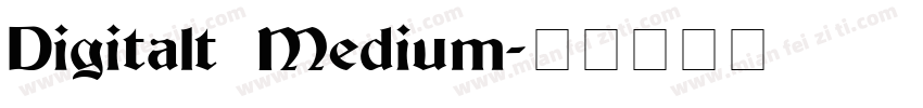 Digitalt Medium字体转换